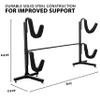 RaxGo Freestanding Kayak Storage Rack, Heavy Duty Storage for Two-Kayak, SUP, Canoe & Paddleboard for Indoor, Outdoor, Garage, Shed, or Dock, Adjustable Height view 2