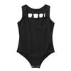 Freebily Sleeveless Dance Leotard for Girls Gymnastics Unitards Workout Training Biketards Athletic Bodysuit Tops Activewear Black M-Straps 3-4 Years view 4