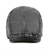 2 Pack Mens Denim Cotton Newsboy Cap Ivy Gatsby Driving Hunting Cabbie Hats (C) view 3