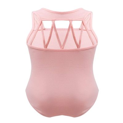 Moily Girls Kids Sleeveless M Straps Back Gymnastics Leotard Ballet Dance Tank Top Activewear Pink 8