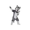 Grey Husky Wolf Cartoon Costume Mascot Plush toys for Adult Cosplay Christmas Holiday view 2