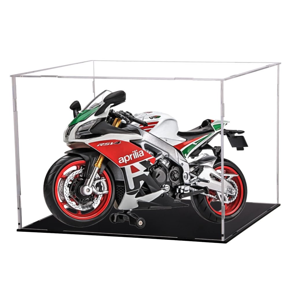 Evron Display Case for Collectibles Assemble Clear Acrylic Box Alternative Glass Case for Display Action Figures Home Storage & Organizing Toys (14x8x8.5 inch; 35x20x21 cm)