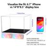 Evron Display Case for Collectibles Assemble Clear Acrylic Box Alternative Glass Case for Display Action Figures Home Storage & Organizing Toys (14x8x8.5 inch; 35x20x21 cm) view 2