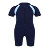 Agoky Boys Girls Swimsuits Rash Guard Suits Swimwear Shorty Wetsuit Toddler Kids UPF 50+ UV Sun Protective One-Piece Navy Blue 10-12 view 1