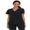 KOI Next Gen Ready to Work Women's 1-Pocket Tuck-in Scrub Top Black X-Small view 1