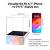 Evron Display Case for Collectibles Assemble Clear Acrylic Box Alternative Glass Case for Display Action Figures Home Storage & Organizing Toys (6x6x6 inch; 15x15x15 cm) view 2