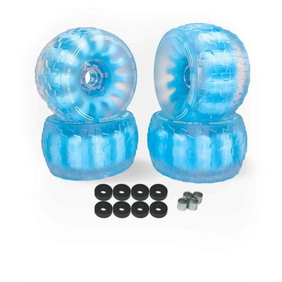 IWONDER Cloud Wheel 120mm Discovery Electric Skateboard Wheels Patented Damping Foam Core All Terrain Off Road Translucent Urethane Longboard WheelsNot Applicable to Hub Motor