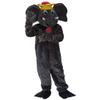 Grey Elephant Cartoon Costume Mascot Stuffed Adult Character Design Cosplay view 3