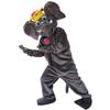Grey Elephant Cartoon Costume Mascot Stuffed Adult Character Design Cosplay view 4