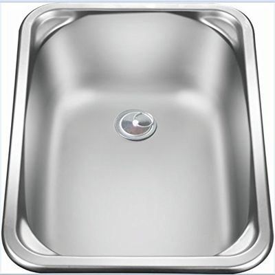 ZY RV Caravan Camper Boat Stainless Steel Rectangular Hand Wash Basin Kitchen Sink 280x380x150mm GR-566