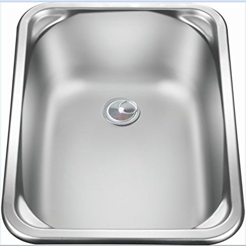ZY RV Caravan Camper Boat Stainless Steel Rectangular Hand Wash Basin Kitchen Sink 280x380x150mm GR-566