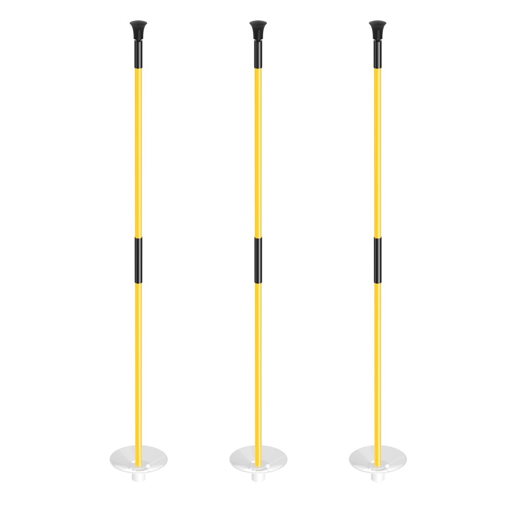 KINGTOP Golf Flagstick Mini, Practice Putting Green Flag Stick for Yard, Pole | Pin | Flagpole, Portable 2-Section Design, 3 Foot, 3-Pack