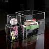 Evron Display Case for Collectibles Assemble Clear Acrylic Box Alternative Glass Case for Display Action Figures Home Storage & Organizing Toys (4x4x4 inch; 10x10x10 cm) view 4