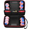 ALKOO Dart Case Holder Bag for 12 pcs Steel and Soft Tip Darts Set, Storage Organizer Holds 12 Darts and Tips, Shafts and Flights Accessories (Cases Only) (Red, Holds 12 darts) view 1