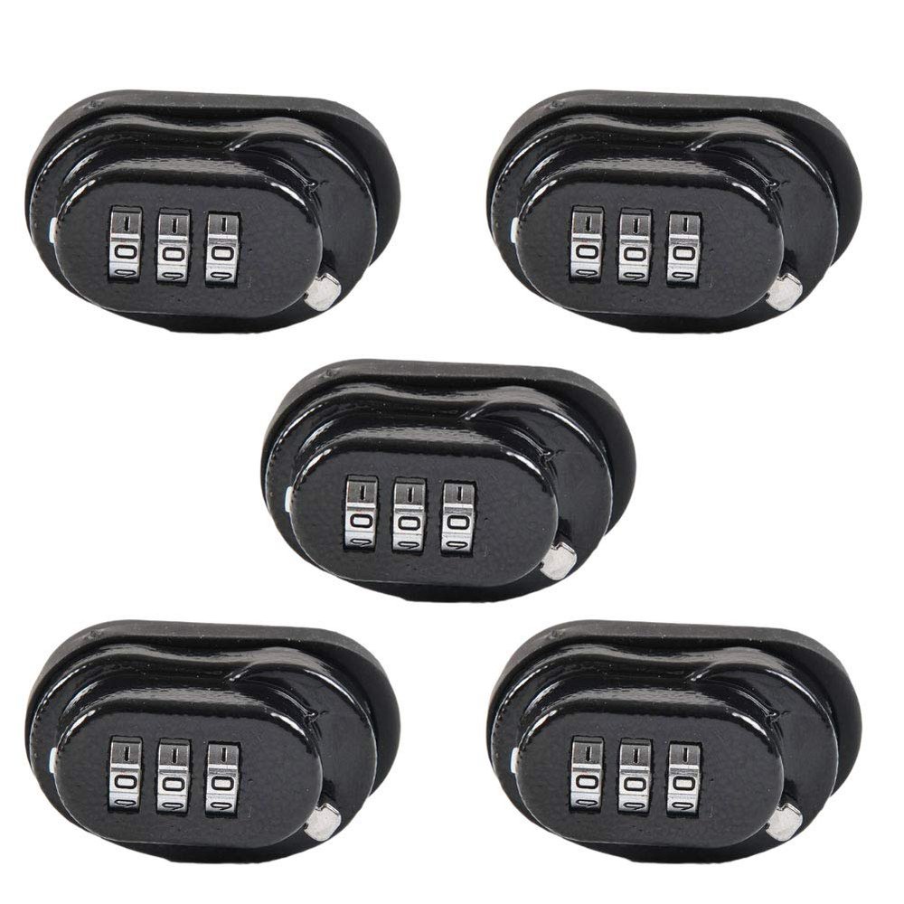Teenidea Universal Combination Gun Trigger Lock -Digit Combination Trigger Gun Lock - Fits Pistols Rifles Shotguns,5pcs
