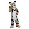 cartoon mascot Grey Fox Dog Husky Costume Adult Character Design Cosplay view 3