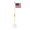 KINGTOP Miniature Golf Flagstick, Practice Putting Green Flags for Yard, Golf Pin Flag Hole Cup Set, Portable 2-Section Design with US Flag, 3ft Pole, 1-Pack view 1