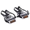 Bike Pedals with Clips and Straps for Outdoor Cycling Indoor Stationary Bike 9/16 Inch view 1