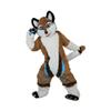 Brown Fox Dog Husky Cartoon Costume Mascot Plush Adult Cosplay view 1