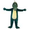 Green Dinosaur Dragon Crocodilian Costume Mascot Character Outfit for Activity Cartoon view 2