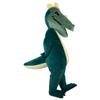 Green Dinosaur Dragon Crocodilian Costume Mascot Character Outfit for Activity Cartoon view 3