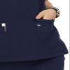 KOI Next Gen 1019 Women's Hustle and Heart Scrub Top Navy 3XL view 3
