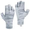 BASSDASH ALTIMATE UPF 50+ Womens Fishing Gloves UV Sun Protection Fingerless Gloves for Kayaking Paddling Hiking Cycling Driving Shooting Training (Grey Water Camo, XS) view 1