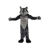 Gray Muscle Wolf Cartoon Costume Mascot Cartoon Furry Costuming view 2