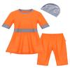 Agoky Girls Kids 2-Piece Full Body Swimsuit UPF50+ Swimwear Sun Protection Rash Guard Sunsuit Orange 18-24 Months view 3
