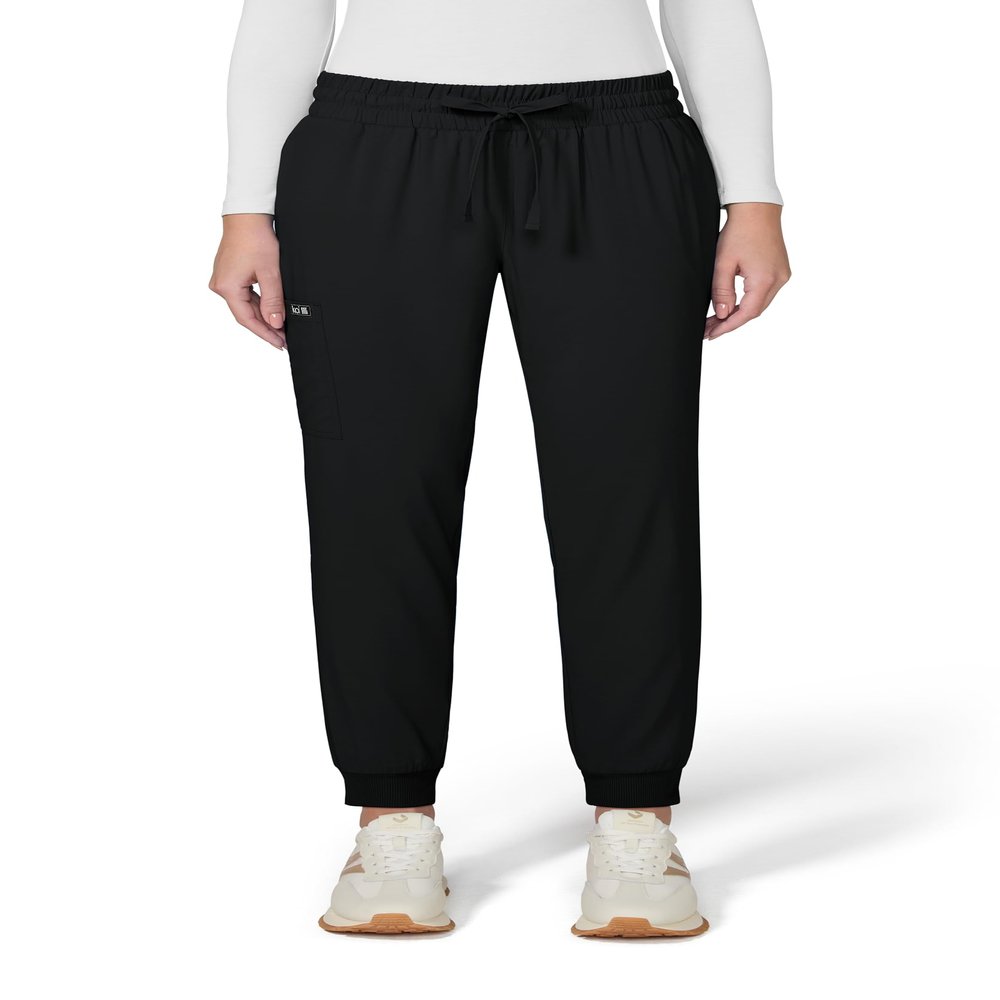 KOI Basics Gemma Women's 5-Pocket Stretch Jogger Black X-Small Petite
