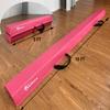 MARFULA 6 FT / 8 FT / 9 FT / 10 FT Balance Beam Folding Floor Gymnastics Equipment for Kids, Non Slip Base, Gymnastics Beam for Training Home Gym Use Pink view 2