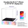 Evron Display Case for Collectibles Assemble Clear Acrylic Box Alternative Glass Case for Display Action Figures Home Storage & Organizing Toys (10x10x10 inch; 25x25x25 cm) view 2