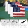 KINGTOP USA Golf Flag 8x6 Inch  Premium Dual-layer 420D Nylon, Double Sided American Pattern Printing, Tube Inserted  Mini Practice Putting Green Flags for Yard, 3-Pack view 3