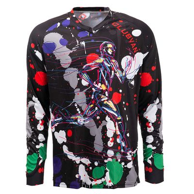 JPOJPO Men's Cycling Jersey MTB Downhill T-Shirt Long Sleeve Motorcycle Breathable S-4XL