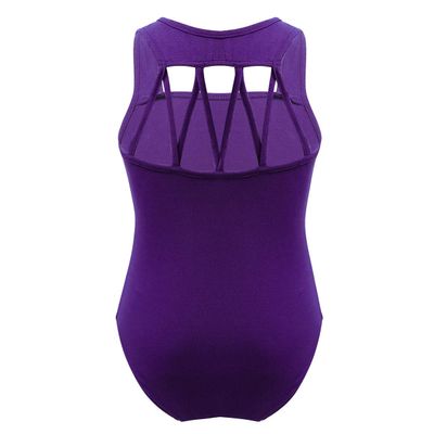 Alvivi Kids Girls Sleeveless M-Straps Back Leotard for Ballroom Ballet Dance wear Gymnastics Yoga Sports Tank Tops Purple 6