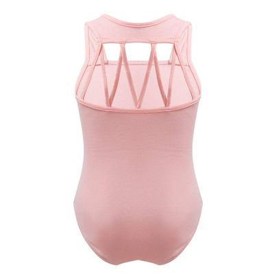 Alvivi Kids Girls Sleeveless M-Straps Back Leotard for Ballroom Ballet Dance wear Gymnastics Yoga Sports Tank Tops Pink 8