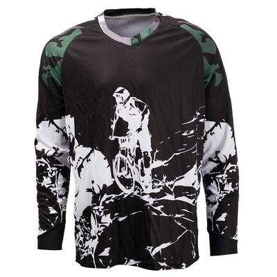 JPOJPO Men's Cycling Jersey MTB Downhill T-Shirt Long Sleeve Motorcycle Breathable S-4XL