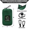 Camping Hammock Double & Single Portable Hammock with Tree Straps, Lightweight Nylon Parachute Hammocks Camping Accessories Gear for Indoor Outdoor Backpacking, Travel, Hiking, Beach view 3