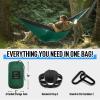 Camping Hammock Double & Single Portable Hammock with Tree Straps, Lightweight Nylon Parachute Hammocks Camping Accessories Gear for Indoor Outdoor Backpacking, Travel, Hiking, Beach view 4