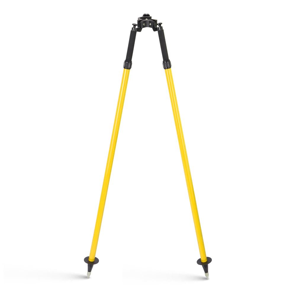 Bipod Surveying Thumb Release, Aluminum Bipod for Prism Poles Surveying and GPS Poles of Total Station GPS GNSS Equipments