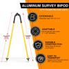 Bipod Surveying Thumb Release, Aluminum Bipod for Prism Poles Surveying and GPS Poles of Total Station GPS GNSS Equipments view 3