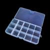15 Grids PP Plastic Storage Boxes Removable Jewelry Earring Organizer Holder Case Transparent Sundries Jewelry Storage Box view 1