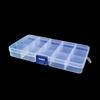 15 Grids PP Plastic Storage Boxes Removable Jewelry Earring Organizer Holder Case Transparent Sundries Jewelry Storage Box view 3