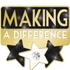Crown Awards Making A Difference 3 Star Pins, Making A Difference Pin, 50 Pack, Prime view 1