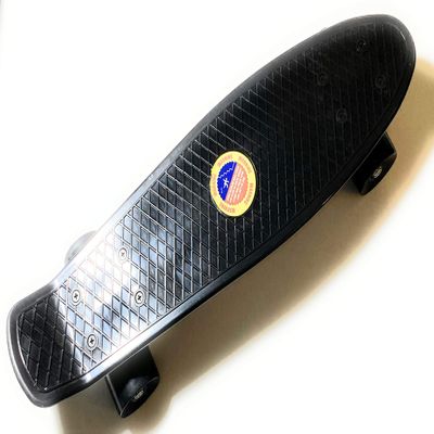 Classic Mini Cruiser Retro Skateboard - Black Color - 22.5 in x 6 in - Complete & Ready to Ride - Perfect Starter Board for Kids! Free Quick Shipping! (Black)
