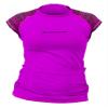 AKONA Women's Short Sleeve Rash Guard, Sun Shirt SPF50+, and Watersports Top. Snorkeling, Surfing, Paddling, Kayaking, Diving (Magenta, XL) view 1