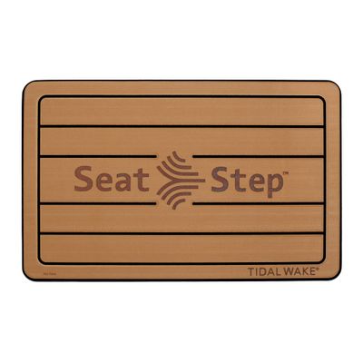 Tidal Wake Seat Step Non-Slip Marine Mat Protects Boat Seats & Upholstery from Rips, Dirt & Wear from Stepping on Seats-ideal for Cushions, Seat Covers, Vinyl Upholstery. (Brown/Black)