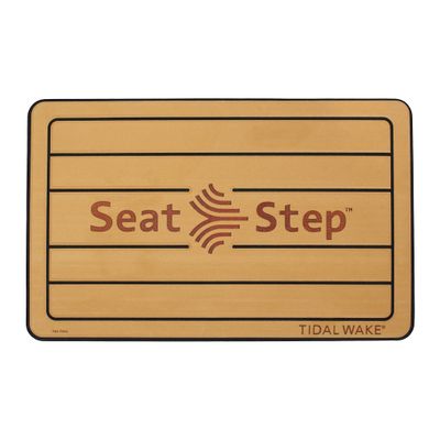 Tidal Wake Seat Step Non-Slip Marine Mat Protects Boat Seats & Upholstery from Rips, Dirt & Wear from Stepping on Seats-ideal for Cushions, Seat Covers, Vinyl Upholstery (Tan/Black)