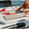 Tidal Wake Seat Step Non-Slip Marine Mat Protects Boat Seats & Upholstery from Rips, Dirt & Wear from Stepping on Seats-ideal for Cushions, Seat Covers, Vinyl Upholstery (Tan/Black) view 3