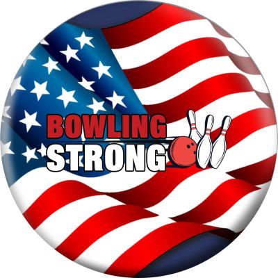 On The Ball Bowling Bowling Strong USA Flag Bowling Ball 8lbs
